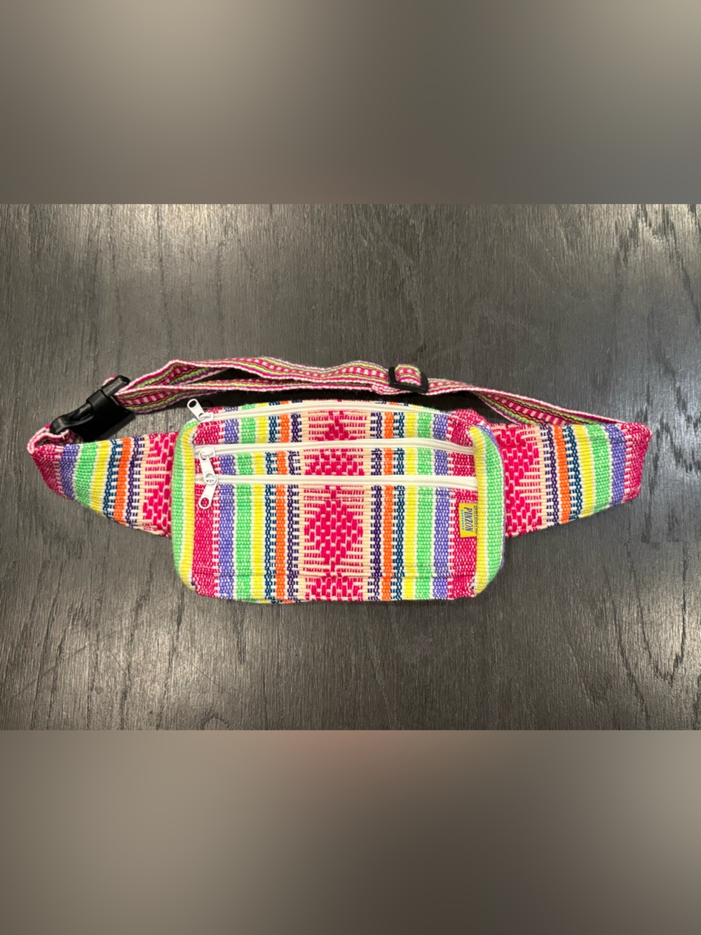 Colorful Woven Crossbody Belt Bag - Multicolor Artesanias Mr Pinzon